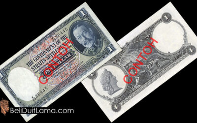 Membeli duit lama Straits Settlement 1 dollar 1935