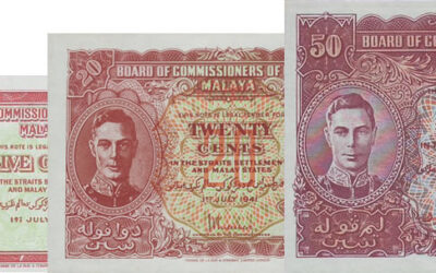 Beli duit lama Malaya King George VI 1cent, 5cents, 20cents, dan 50cents